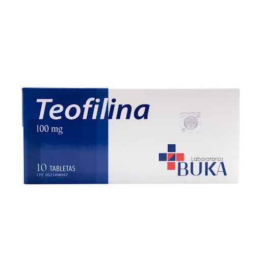 Teofilina 100MG x 10 Tabletas Buka