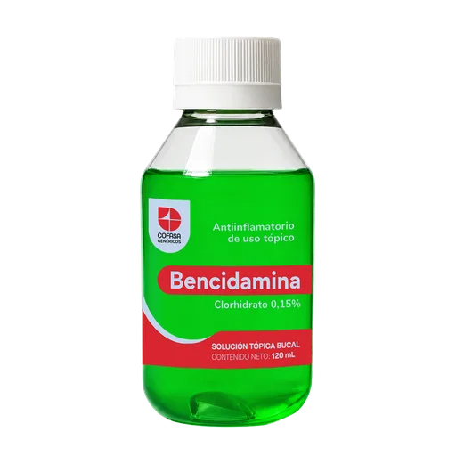 Bencidamina 0,15% Sol Topico Bucal x 120ML Cofasa