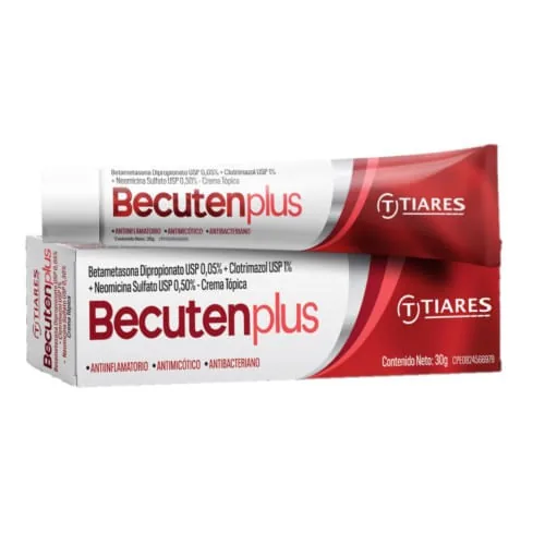 Becutenplus Betametasona +Clotrimazol + Neomicina