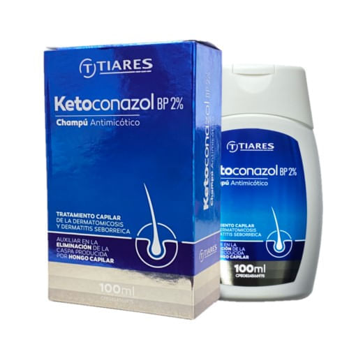 Champu Ketoconazol 2% Antimicotico x 100