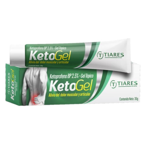 Ketogel Ketoprofeno Bp 2.5% Gel Topico Tiares