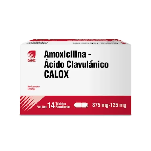 Amoxicilina Acido Clavulanico 875MG/125MG x 14 Tab Rec Calox