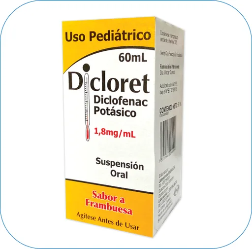 Dicloret 1.8MG X60ML Susp Oral Oftalmi