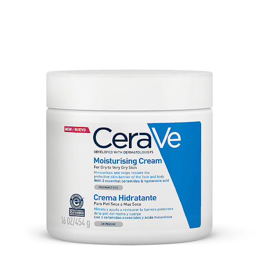 Cerave Crema Hidr Piel Seca a Muy Seca x 454 GR Geles / Front