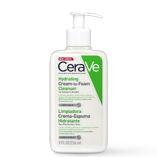 Cerave Limpiador Crema Espuna Hidratante x 236ML