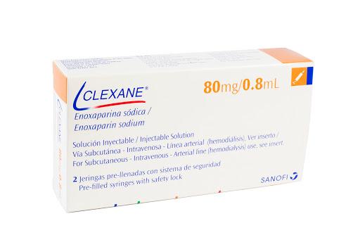 Clexane 80MG/0.8ML x 1 Jeringa Prellenada I.v / S.c Sanofi / Front