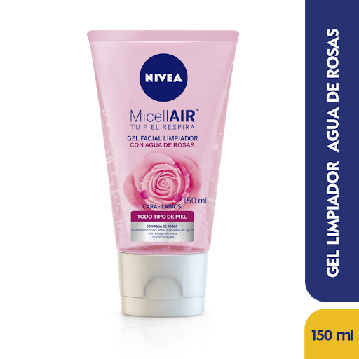 Gel Facial Limpiador con Agua de Rosas X150ML Nivea