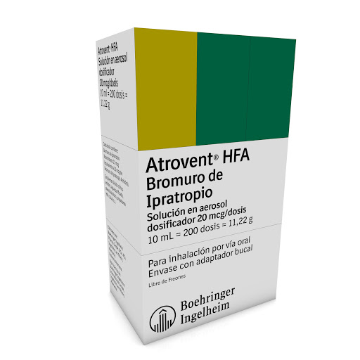 Atrovent 20MCG/dosis Aerosol x 200 Dosis Boehringer Ingelheim / Fronte
