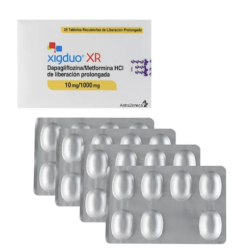Xigduo Xr 10MG 1000MG x 28 Tabletas L P Astrazeneca