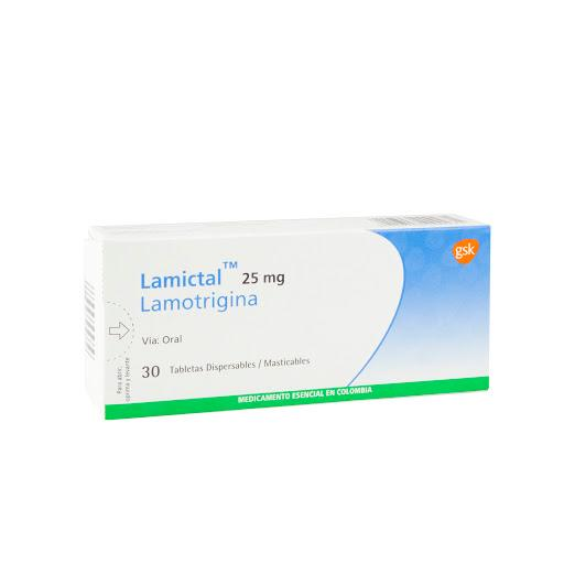 Lamictal 25MG x 30 Tabletas Masticables