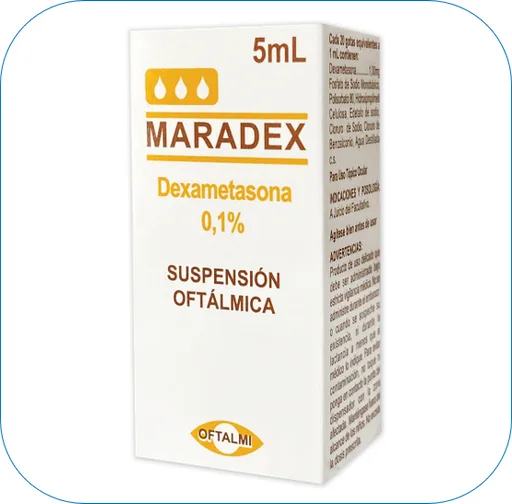 Maradex 0.1% X5ML Suspension Gotas Oftalmica Oftalmi