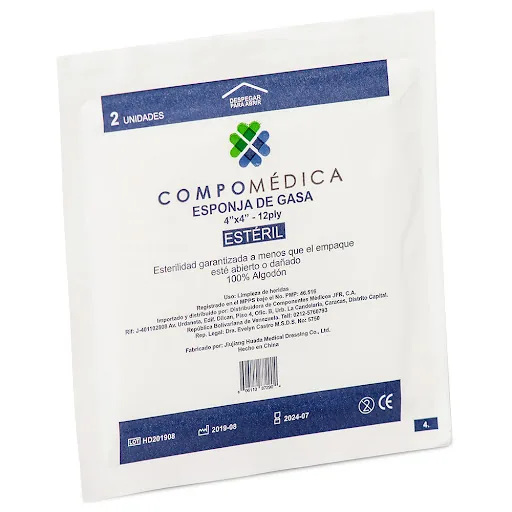 Gasa Esteril Sobre 2 Und 4X4 Compomedica