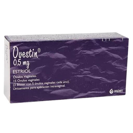 Ovestin 0.5MG x 15 Ovulos Vaginales Aspen / Fronte