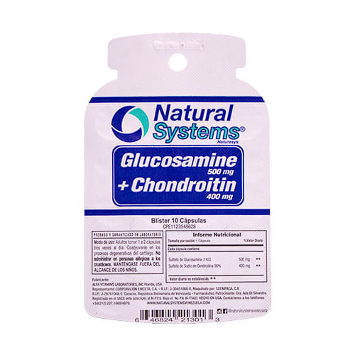 Glucosamine+chondroitin Blisterx10 Cap Natural Systems