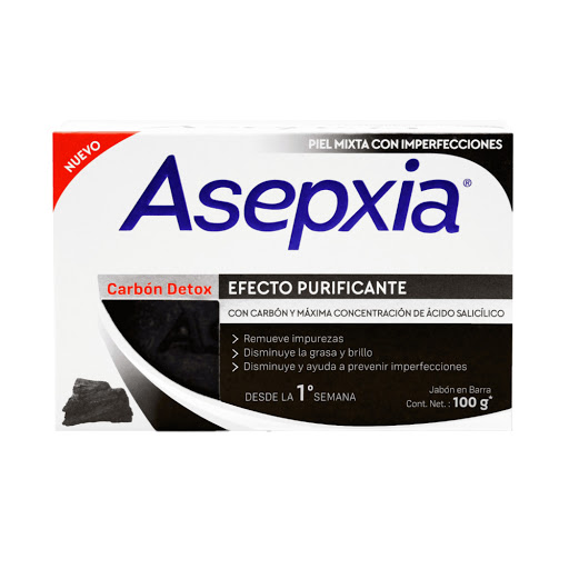 Asepxia Jabon Carbon Detox x 100G / Front