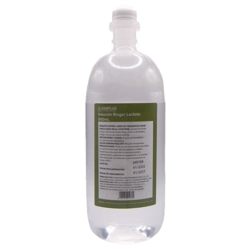 Solucion Ringer Lactato x 500ML Kmplus