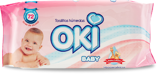 Toallas Humedas Baby Lotion x 72 Unds Oki