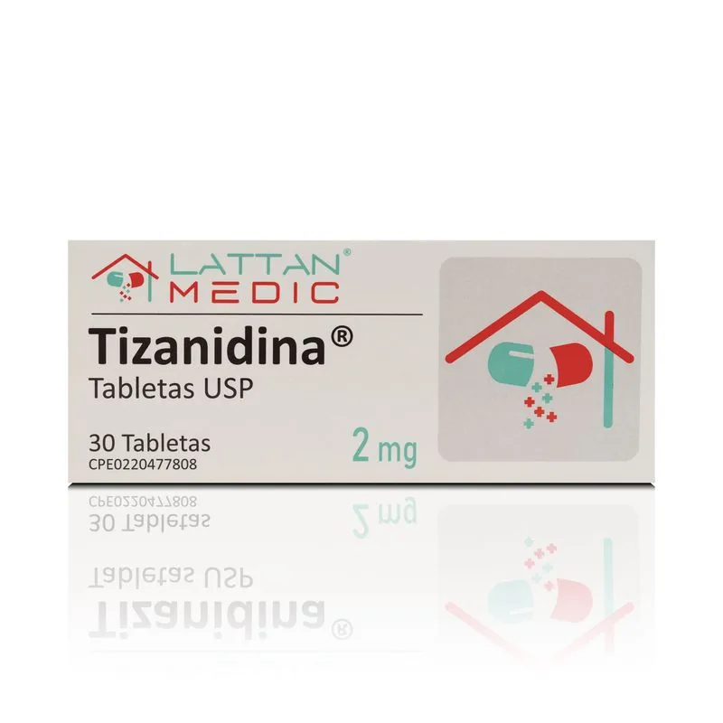 Tizanidina 2MG x 30 Tabletas Lattan
