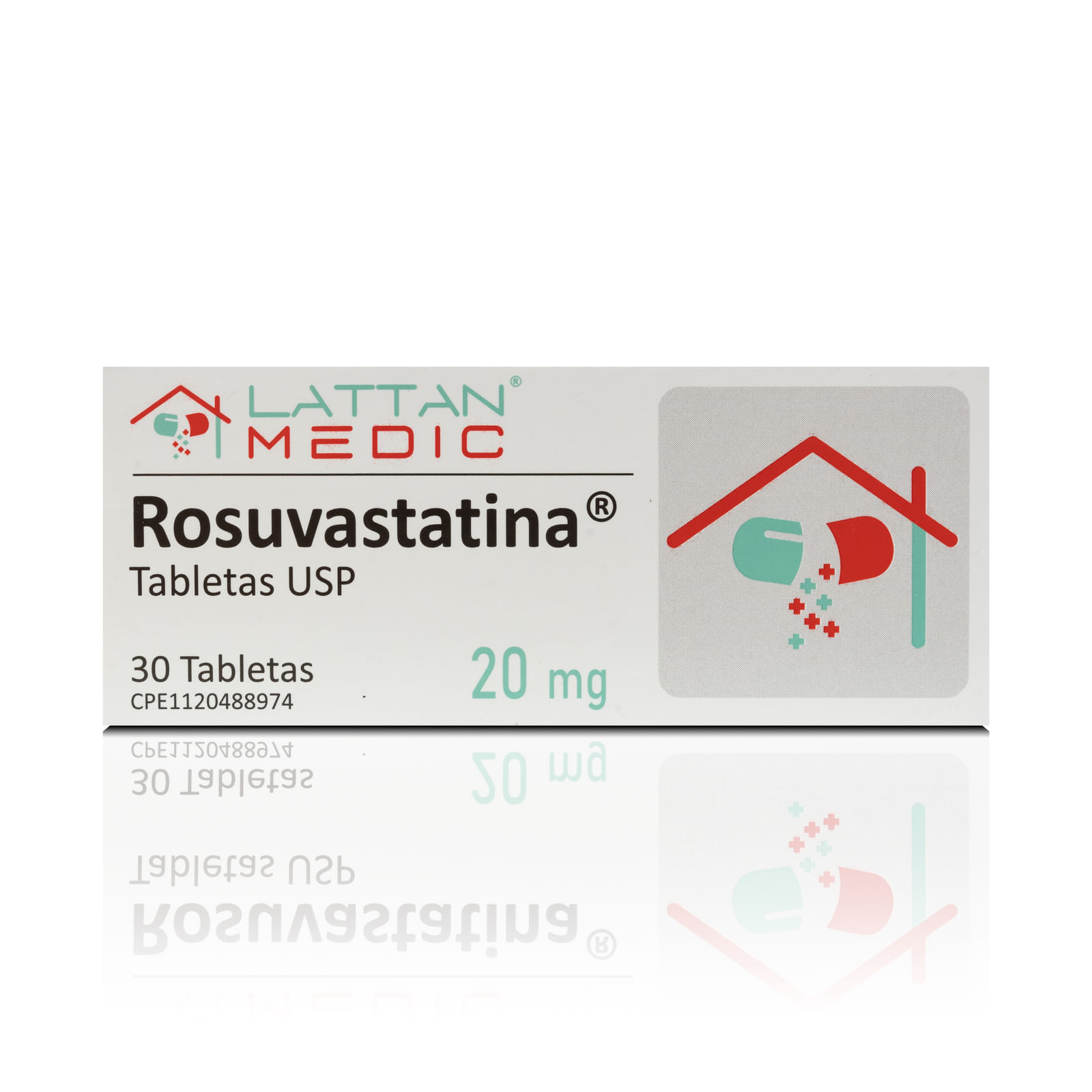 Rosuvastatina 20MG 30 Tabletas Lattan Medic
