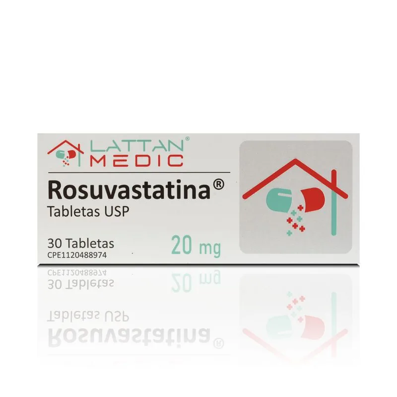Rosuvastatina 20MG 30 Tabletas Lattan Medic