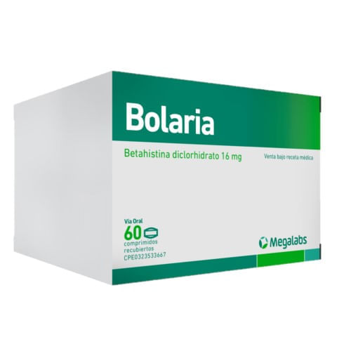 Bolaria Betahistina 16MG x 10 Tab Megalabas