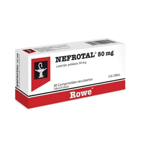 Nefrotal 50 MG x 30 Tab Losartan Potasico Rowe