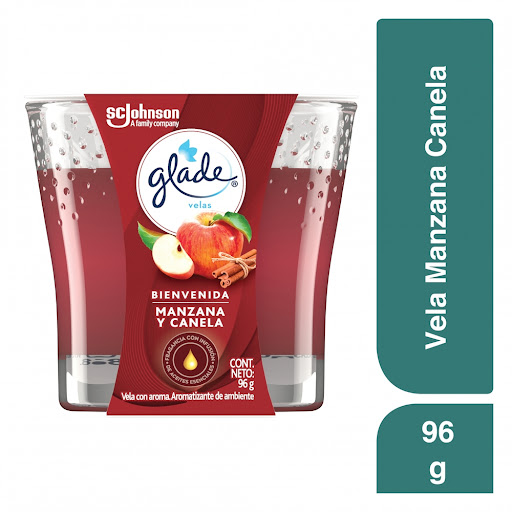 Vela Glade Bienvenida Manzana/canela 65G Sc Johnson