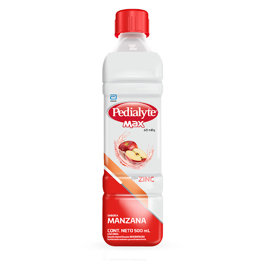 Pedialyte Zinc 60 Meq Sabor Manzana x 500ML Abbott / Front