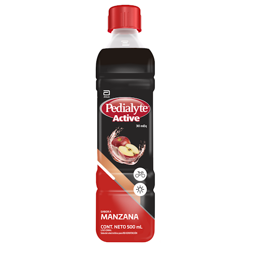 Pedialyte Zinc 30 Sabor Manzana x 500ML Abbott / Fronte