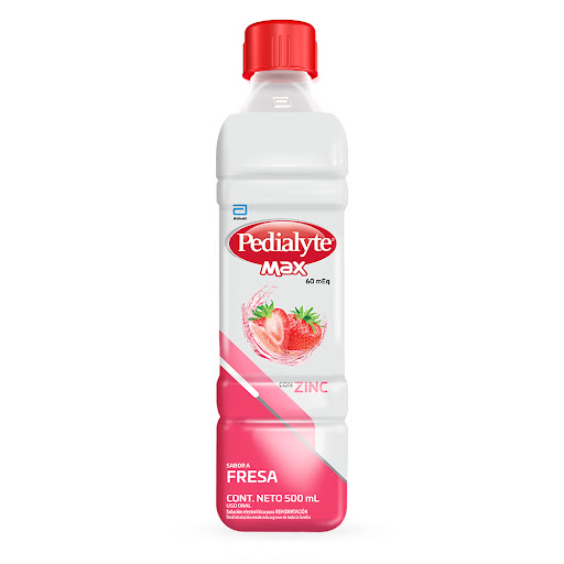 Pedialyte Zinc 60 Sabor Fresa x 500ML Abbott / Fronte