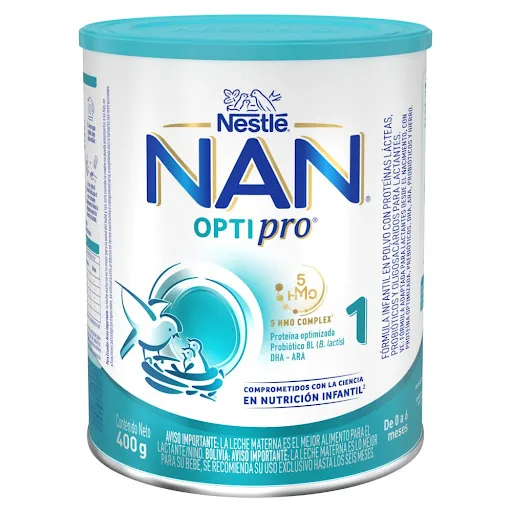 Nan Optipro 5Hmo Tipo 1 de 0 a 6 Meses x 400G Nestle