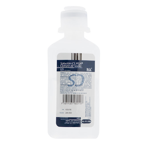 Solucion Fisiologica Cloruro de Sodio 0.9% x 100ML