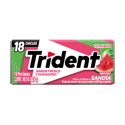 Trident Sabor a Sandia x 18 Chicles Mondelez