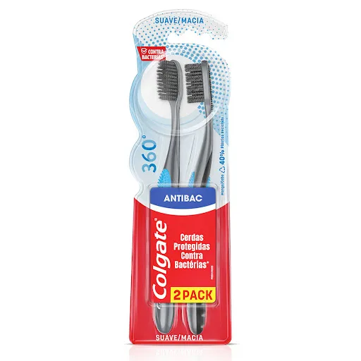 Cepillo 360 Carbon x 2 Unid Colgate Palmolive