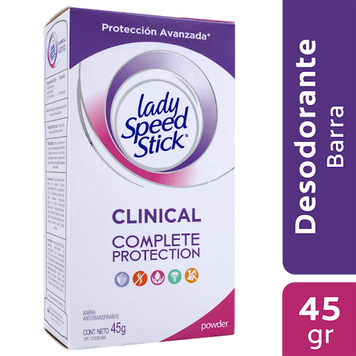 Desodorante Lady Speed Stick Powder Clinical Barra x 45G