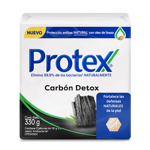 Jabon de Baño Carbon Detox 110G.x 3 Und Protex