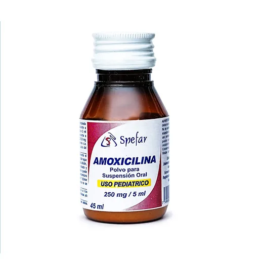 Amoxicilina 250MG/5ML Polvo Susp x 45 ML Spefar