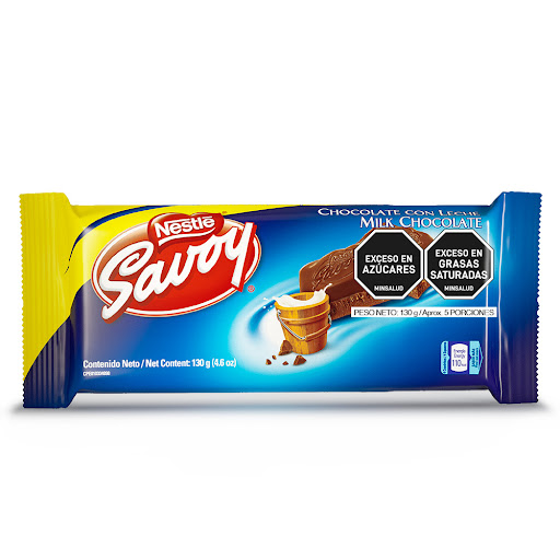 Chocolate Savoy con Leche x 130G Nestle