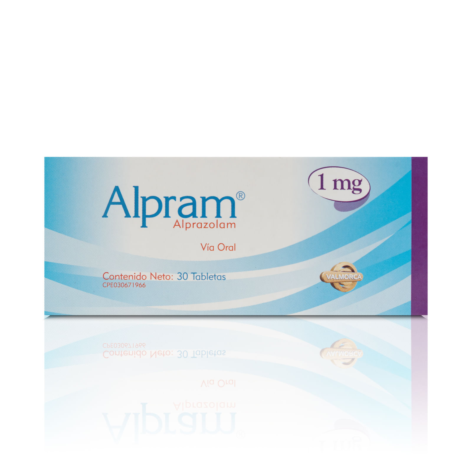 Alpram 1MG x 30 Tabletas Valmorca