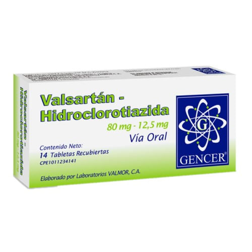 Valsartan 80MG - Hidroclorotiazida 12.5M