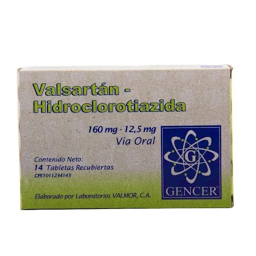 Valsartan-hidrocloritiazida 160MG-12.5MG x 14 Tab