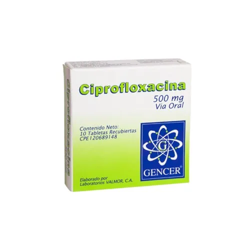Ciprofloxacino 500MG x 12 Tab Gencer