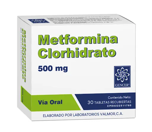 Metofrmina Clrohidrato 500MG Gencer