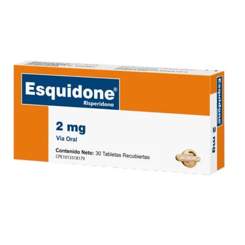Esquidone Risperidona 2MG x 30 Tab Valmorca