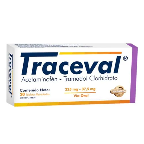 Traceval 325-37.5MG x 20 Tab Valmorca