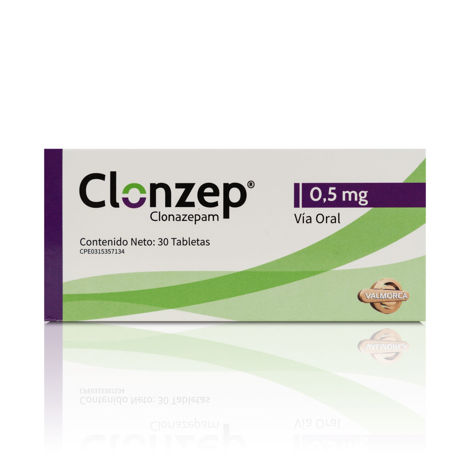 Clonzep 0.5MG x 30 Tab Clonazepam Valmorca