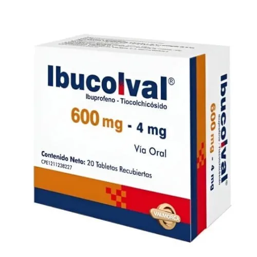 Ibucolval 600/4MG x 10 Tab Rec Valmorca