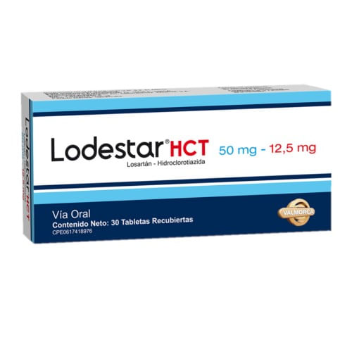 Lodestar Hct 50MG/12.5MG Losartan-hdrocloritiazida