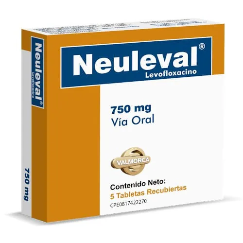 Neuleval 750MG x 5 Tab Levofloxacino Valmor