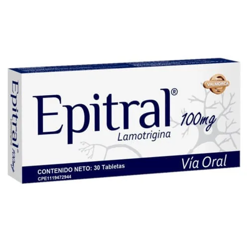 Epitral 100 MG x 30 Tab Lamotrigina Valmorca